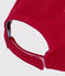 Berretto in pile bambino rosso TERKUIT/bianco MARSHMALLOW