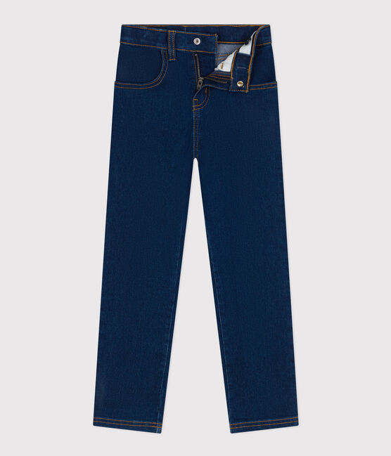 Pantaloni slim in denim bambina blu DENIM BLEU