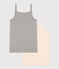 Confezione da 2 canottiere con spalline in cotone traforato donna variante 1