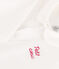 Tutina pigiama cuoricino in cotone bianco MARSHMALLOW