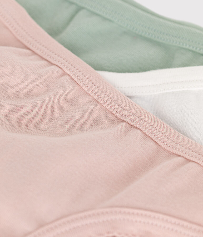 Set di 3 slip in cotone tinta unita bambino variante 1