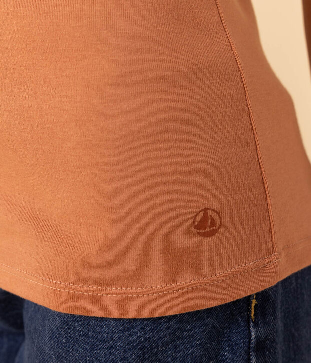 T-shirt L'ICONIQUE girocollo in cotone Donna rosa