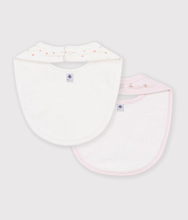 Set di bavaglini in cotone con stampa a fiori neonata multicolore