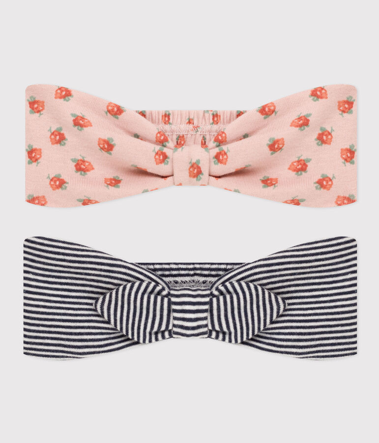 Confezione da 2 fasce beb&egrave; in cotone variante 1