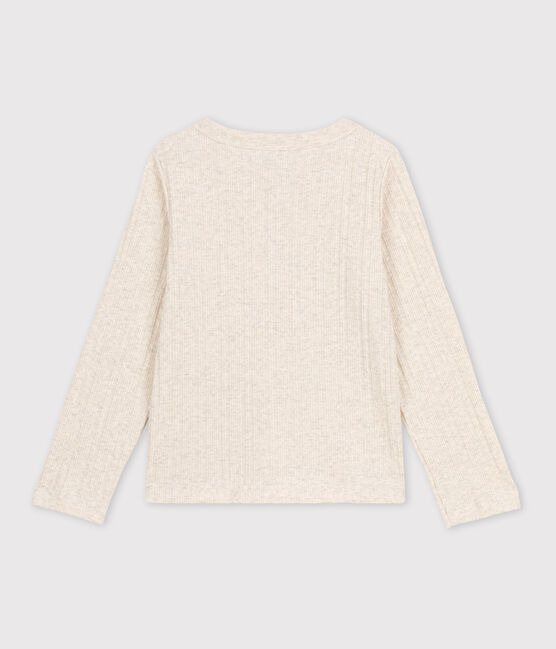 T-shirt in cotone bambina beige MONTELIMAR CHINE
