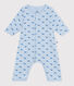 Bodyjama senza piedini in cotone con balena neonato