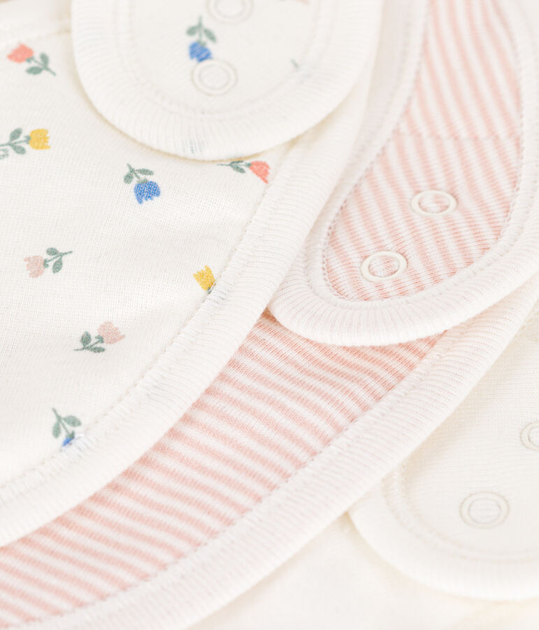 Confezione da 3 bavaglini con stampa in cotone multicolore