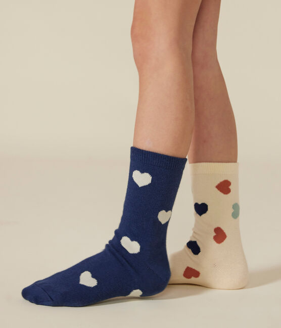 5 paia di calzini bambino in cotone a cuori variante 1