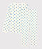 Pigiama fiori blu bambina in cotone bianco MARSHMALLOW/blu BRASIER