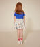 T-shirt a maniche corte in cotone bambina blu CALVIN