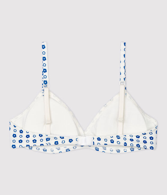 Reggiseno imbottito cuore rosso ragazza in cotone biologico e elastan bianco MARSHMALLOW/ MALLARD