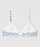 Reggiseno imbottito cuore rosso ragazza in cotone biologico e elastan bianco MARSHMALLOW/ MALLARD