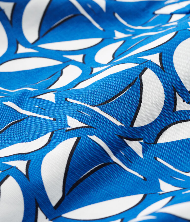 Questa borsa Maxi Cabas bianco LAIT/blu PERSE/ MULTICO