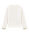 Cardigan in tubique trapuntato bambina bianco MARSHMALLOW