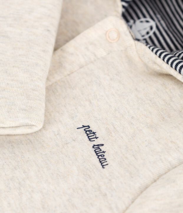 Tutina imbottita con cappuccio e piedini tinta unita neonato MONTELIMAR CHINE