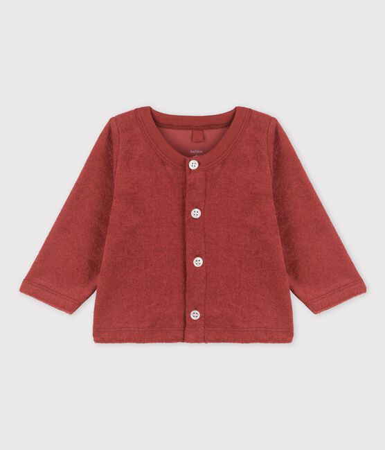 Cardigan in spugna bebé maschio marrone OMBRIE