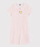 Camicia da notte a pois rosa bambina in cotone bianco MARSHMALLOW/rosa GRETEL