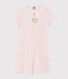 Camicia da notte a pois rosa bambina in cotone