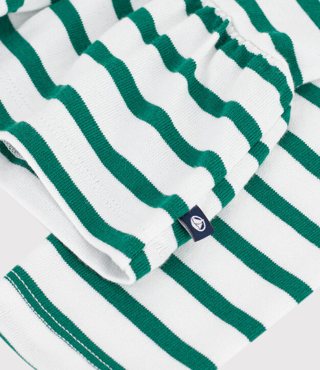Marini&egrave;re in cotone bambino verde/verde