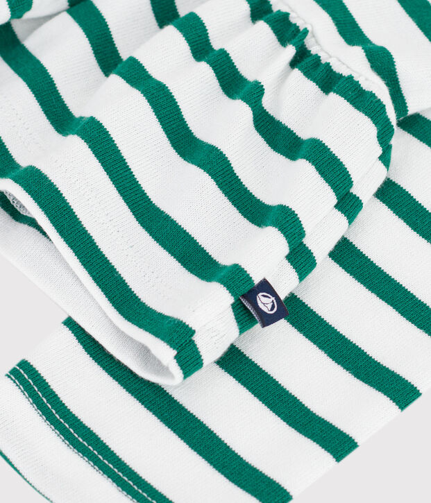 Marini&egrave;re in cotone bambino verde/verde