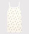Canottiera con spalline L'ICONIQUE in cotone donna bianco MARSHMALLOW/bianco MULTICO