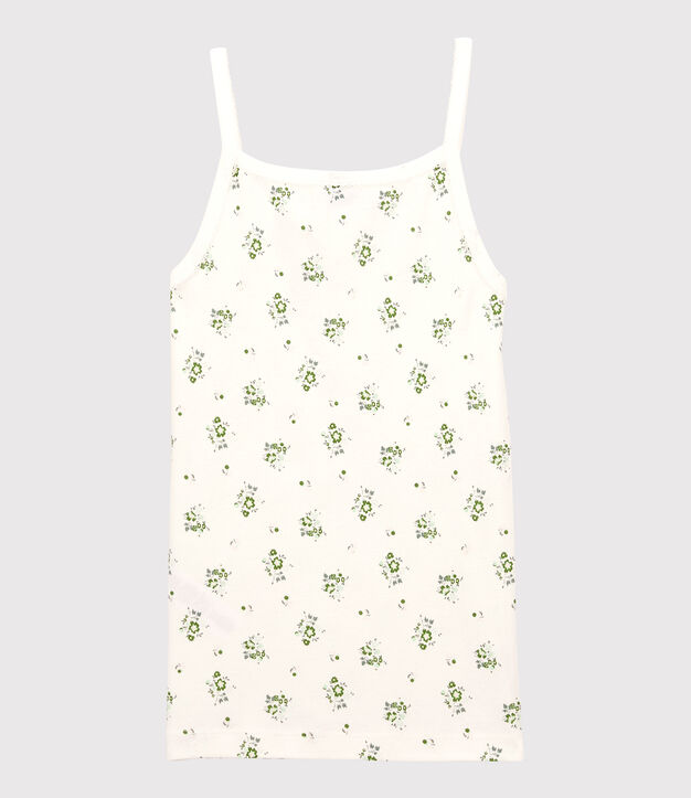 Canottiera con spalline L'ICONIQUE in cotone donna bianco/multicolore