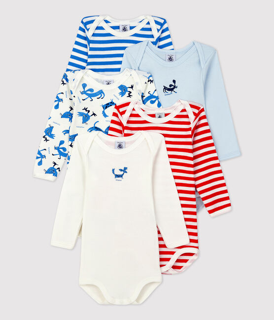 Confezione da 5 body a maniche lunghe in cotone variante 1