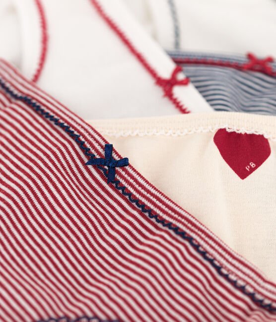 Confezione da 5 slip cuore bambina in cotone variante 1