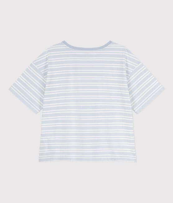 T-shirt LE BOXY in cotone donna GOMME/ MARSHMALLOW