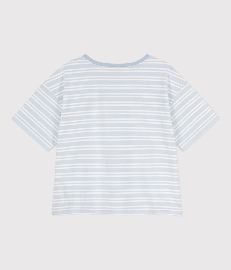 T-shirt LE BOXY in cotone donna GOMME/ MARSHMALLOW