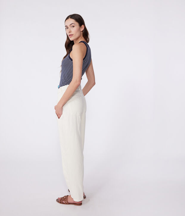 Canotta L'Iconique in cotone a righe donna blu/bianco