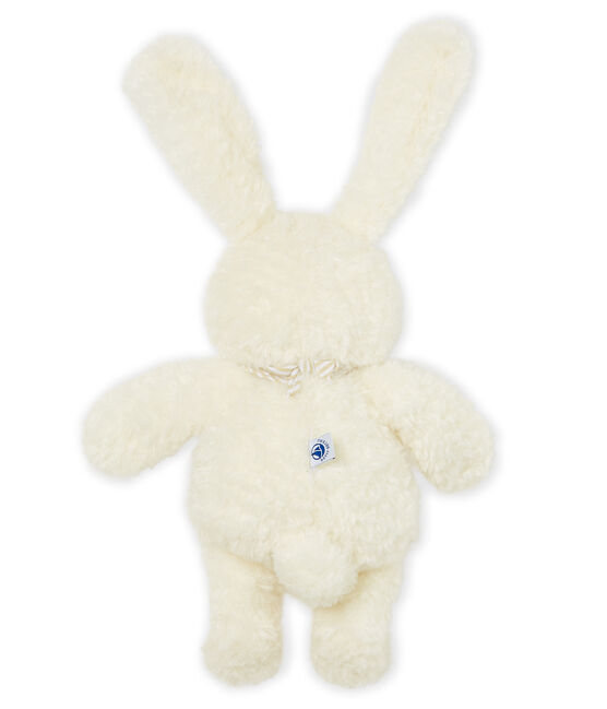Doudou coniglietto musicale bebè in sherpa bianco MARSHMALLOW