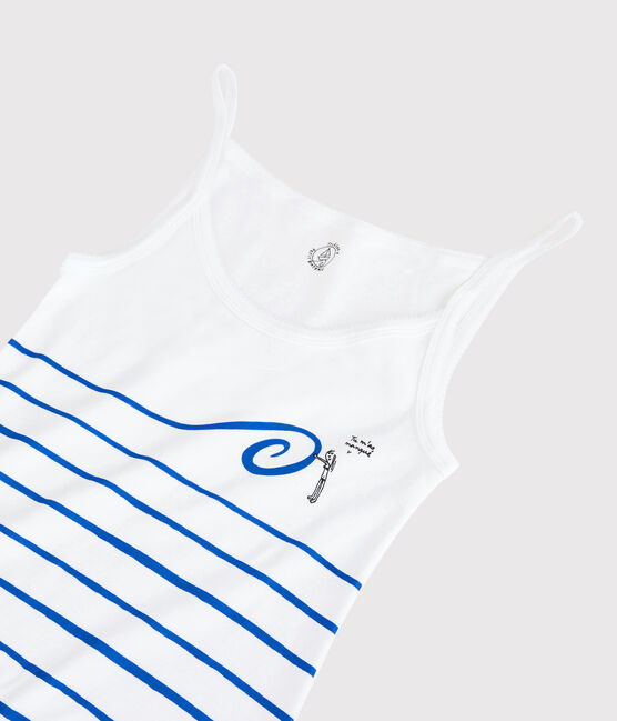 Abito con spalline iconico in cotone Donna bianco ECUME