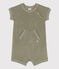 Tutina corta neonato in spugna DD2:D116 verde MARECAGE