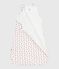 Sacco nanna in ciniglia con stampa a cuori neonato TOG 3 bianco MARSHMALLOW/rosso TERKUIT