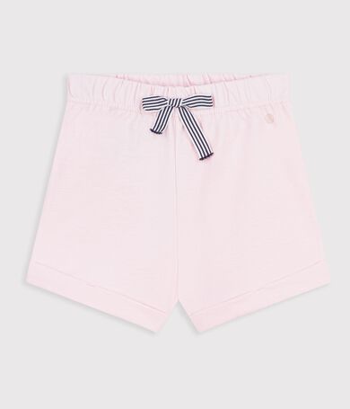 Shorts in cotone tinta unita neonato