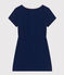 Abito bambina a maniche corte in cotone blu MEDIEVAL