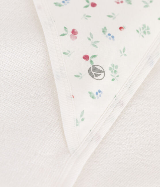Asciugamano quadrato da bagno in cotone per neonati bianco MARSHMALLOW/bianco MULTICO
