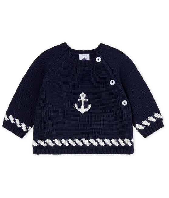 Pull bebè maschio blu SMOKING