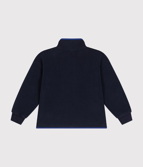 Giacca da giorno in pile con cerniera bambino blu SMOKING