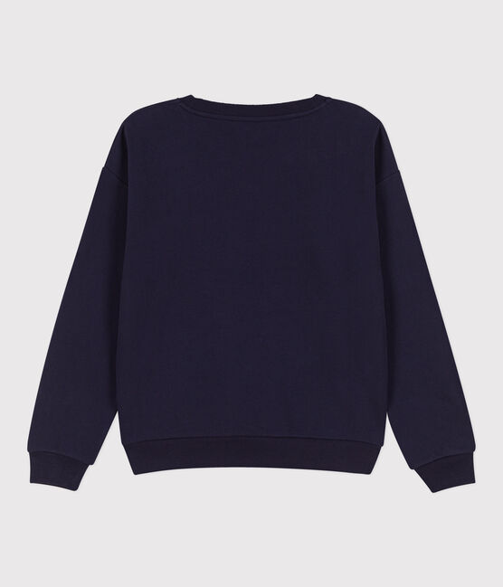 Felpa in cotone Donna blu SMOKING