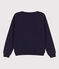 Felpa in cotone Donna blu SMOKING