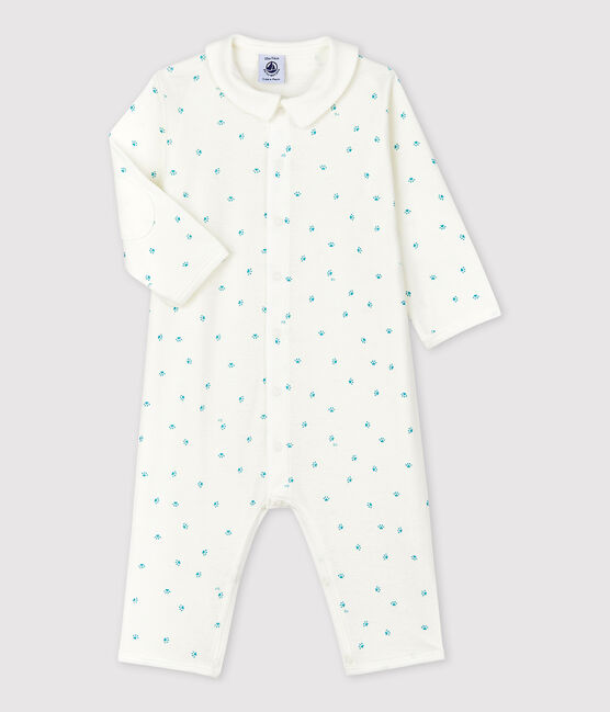 Tutina pigiama senza piedi orme bebè in cotone bianco MARSHMALLOW/bianco MISTIGRI