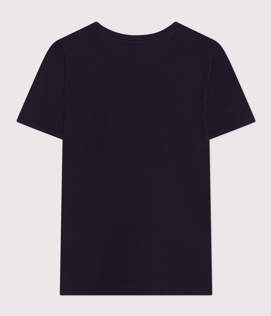 T-shirt LE DROIT girocollo in cotone donna blu SMOKING