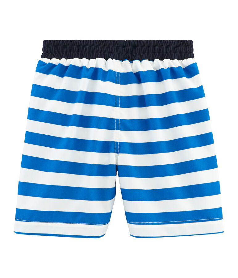 Short da spiaggia bambino blu RIYADH/bianco MARSHMALLOW