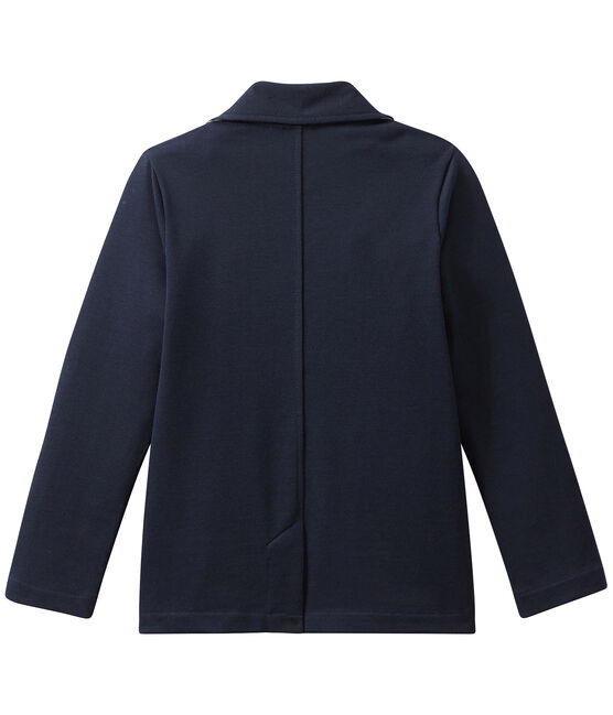 Blazer bambino in jersey pesante blu SMOKING