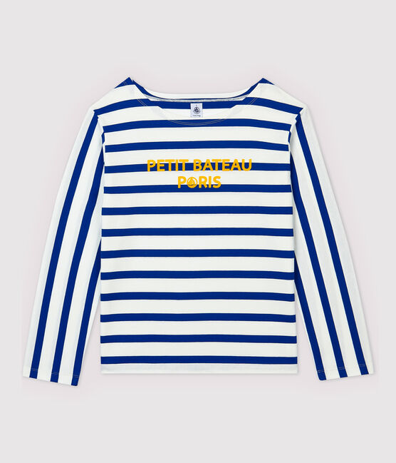 Marinière leggera Donna bianco MARSHMALLOW/blu SURF