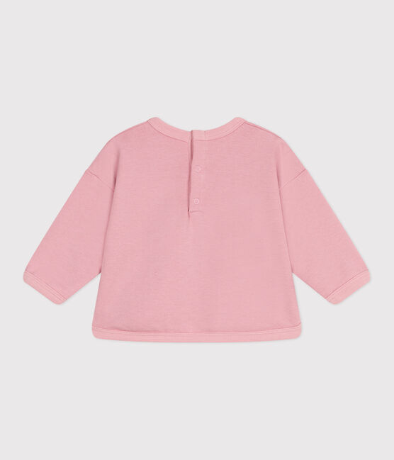 Felpa per neonati in cotone semplice rosa CHARME