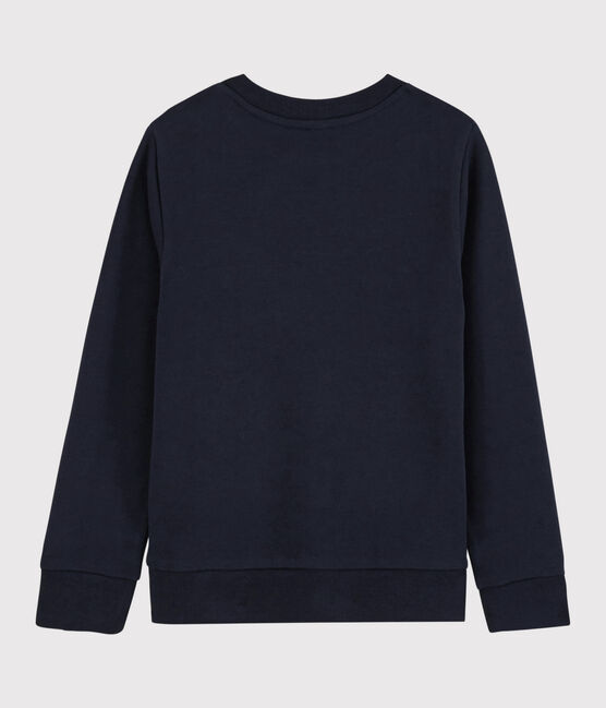 Felpa in molleton bambino blu SMOKING