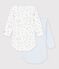 Lot de 2 bodies manches longues en coton. multicolore